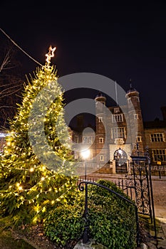 Holy Trinity Church Christmas tree Guildford Surrey England