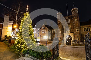 Holy Trinity Church Christmas tree Guildford Surrey England