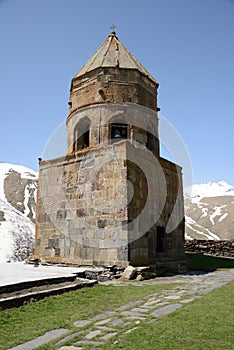 Holy Trinity Church, Kazbegi, Georgia photo