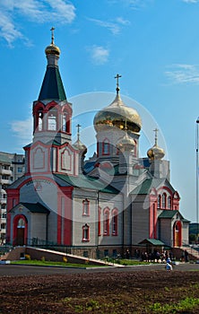 Holy Trinity Church in Zheleznogorsk, Kursk Region, Russia.