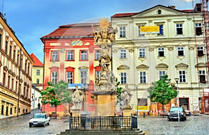 Holy trinity column in Brno, Czech Republic