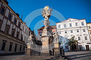 Holy Trinity Column on Zelny Trh in Brno