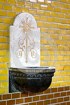 Holy water font