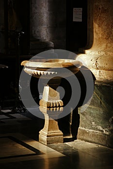 Holy water font