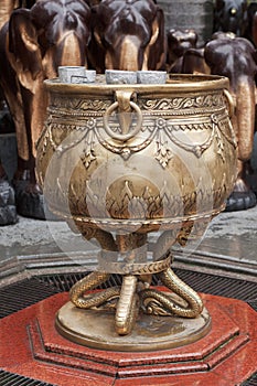 Holy water stoup from Erawan Shrine