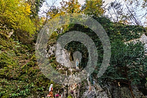 Holy Way of the Cross to the Lourdes Grotto a pilgrimage site to the Chapel in the Liebfrauental