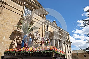 Palm Sunday celebration in the streets of Salamanca, Spain photo