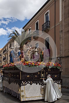 Palm Sunday procession in Salamanca, Spain photo
