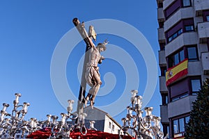 Holy Week Procession in Oviedo, Brotherhood of Students, Asturias.