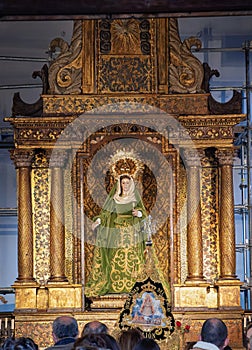 Holy Week Procession in Oviedo, Brotherhood of Students, Asturias. Chapel of La Balesquida