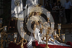 Holy Week in Seville Jesus died in the arms of his mother, brotherhood of Baratillo