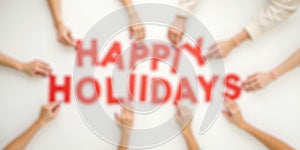 HOLYDAY Hands Unity Blurred Joy