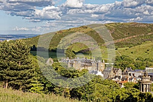 Holyrood House and Park view from Calton Hill - Edinburgh, Scotland