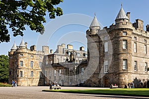 Holyrood Palace, Canongate is residence of the Queen in Edinburgh, Scotland, September 2023