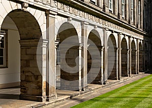 Holyrood Palace, Canongate is residence of the Queen in Edinburgh, Scotland, September 2023