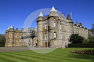Holyrood Palace in Edinburgh, Scotland photo