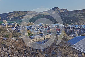 Holyrood Park Hill is next to the monumental city of Edinburgh