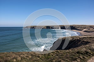 Holywell Bay in Cornwall