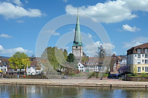 Holzminden,Weser River,Germany photo