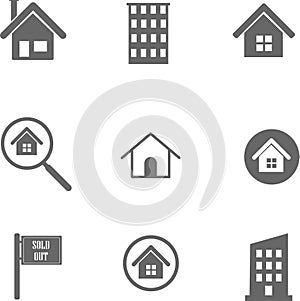 Residential and property icons