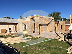 Home Addition Framing Building Erection photo