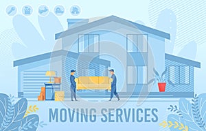 Home Apartment Moving Service Advertising a Poster