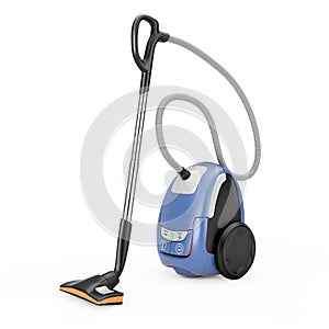 Home Appliance Concept. Modern Vacuum Cleaner. 3d Rendering
