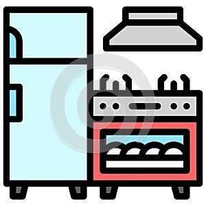 Home appliance icon, Supermarket and Shopping mall related vector