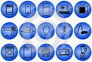 Home appliances buttons