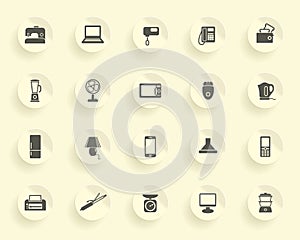 Home appliances icons