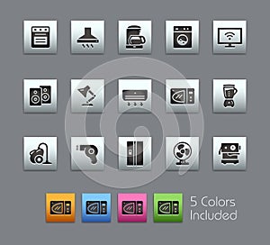 Home Appliances Icons // Satinbox Series