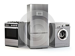 Home appliances. Set of household kitchen technics