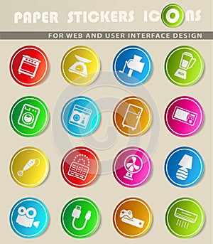 Home applicances simply icons