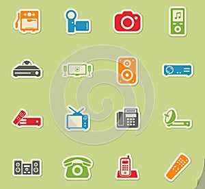 Home applicances simply icons photo