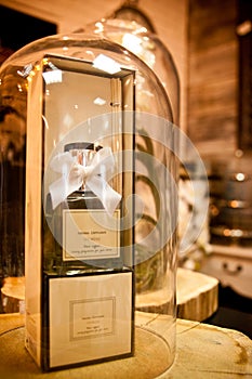 Home aroma bottle on display