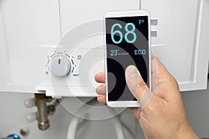 Home automation for heating photo