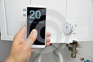 Home automation for heating photo