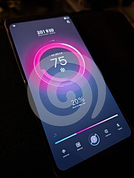 Smart Home Screen Displaying System Overload and Frozen Interface With Clean Upper Margin
