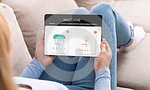 Home automation online with devices and wifi, modern control system