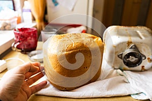 Home Baked Bread. .Freshly made white bread