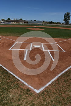 Baseball Home Plate and Batters Box