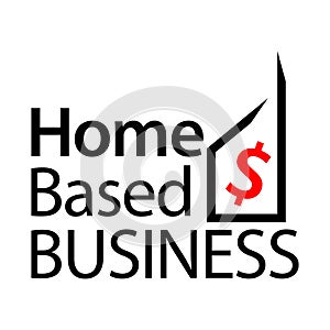Home Based Business logo design template.