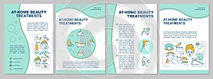 Home beauty treatments brochure template