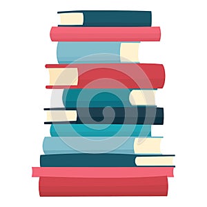 Home book literature icon cartoon vector. Study library
