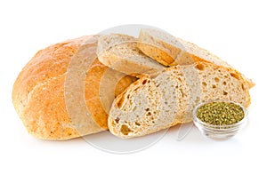 Home bread with provence herbs
