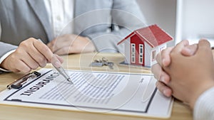 Home broker or salesperson allows customers to sign a contract to purchase a home as a legitimate homeowner