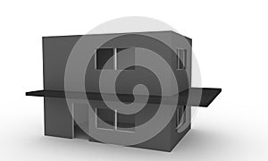 Home building construction, 3d rendering