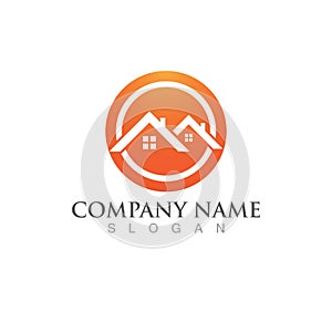 Home building  logo vector icon