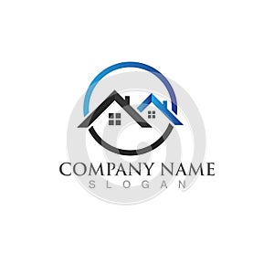 Home building  logo vector icon