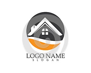 Home buildings logo and symbols icons template